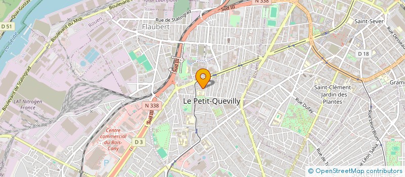 localisation de l'entreprise NEW BEST FOOD  LE PETIT-QUEVILLY