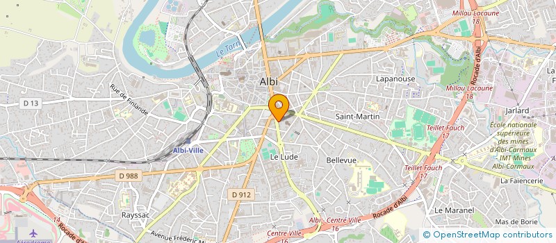 localisation de l'entreprise NEW BOX ET CIE à ALBI