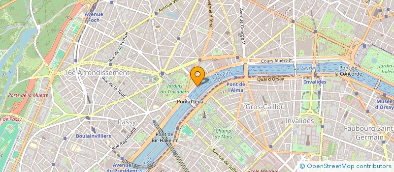 localisation de l'entreprise NEW BRUNSWICK  PARIS 16