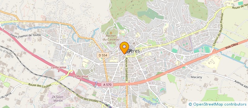 localisation de l'entreprise NEW BURGER  HYERES