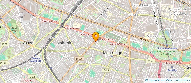localisation de l'entreprise NEW BUSINESS à MONTROUGE