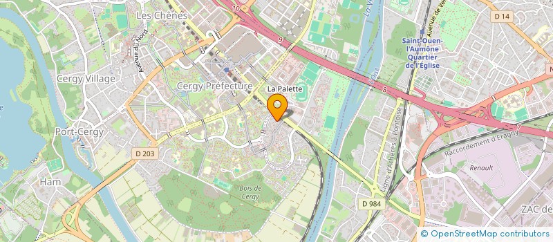 localisation de l'entreprise NEW CAB  CERGY