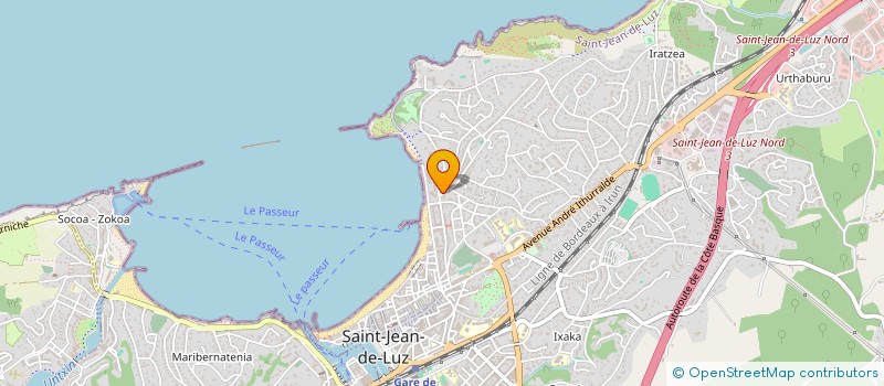 localisation de l'entreprise NEW CABINET à SAINT-JEAN-DE-LUZ
