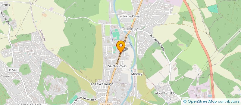 localisation de l'entreprise NEW CANARD LAQUE à GRAVIGNY