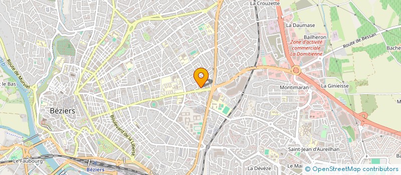 localisation de l'entreprise NEW CAP  BEZIERS