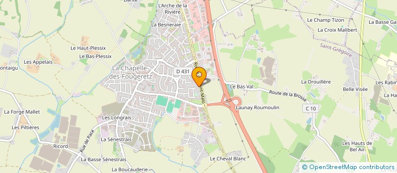 localisation de l'entreprise NEW CAP  LA MEZIERE