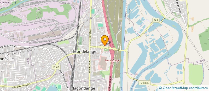 localisation de l'entreprise NEW CENTER  MONDELANGE