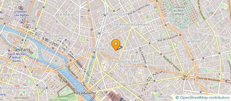 localisation de l'entreprise NEW CHARONNE CAFE  PARIS