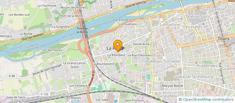 localisation de l'entreprise NEW.COM à LA RICHE