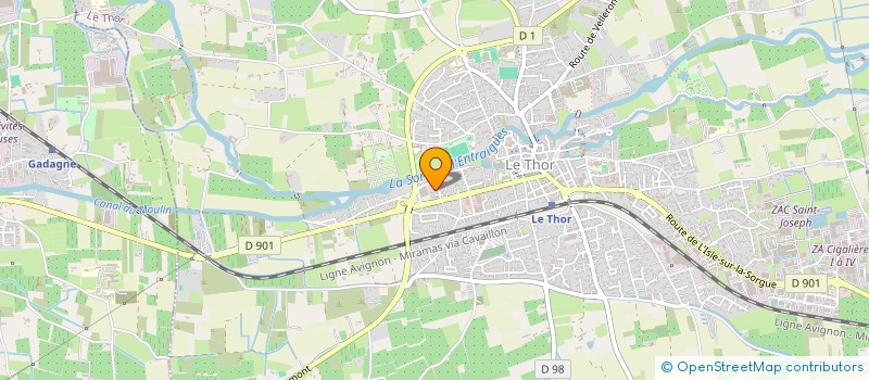 localisation de l'entreprise NEW COM  LE THOR