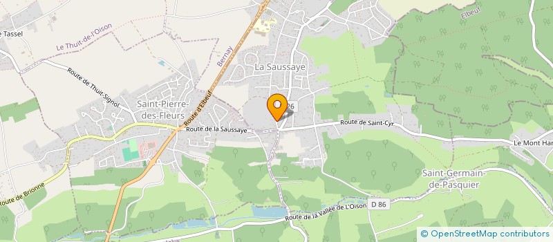 localisation de l'entreprise NEW COUNTRY BAND  LA SAUSSAYE