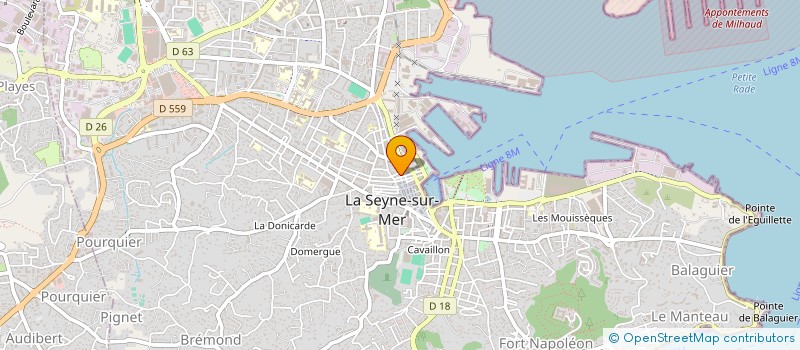 localisation de l'entreprise NEW CROUSTY  LA SEYNE-SUR-MER