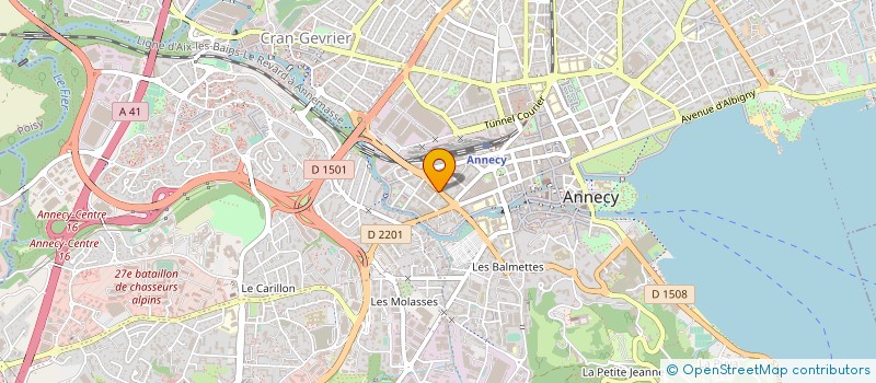 localisation de l'entreprise NEW DANCER à ANNECY