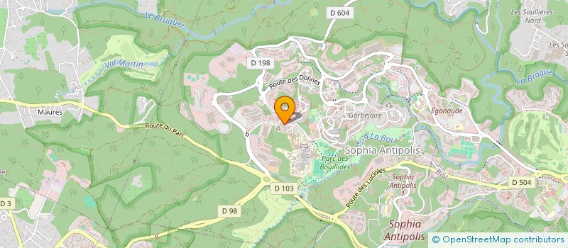 localisation de l'entreprise NEW DEAL  VALBONNE