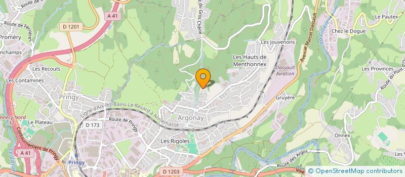 localisation de l'entreprise NEW DEAL IMMOBILIER  ARGONAY