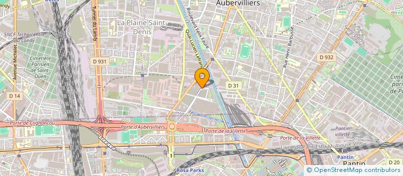 localisation de l'entreprise NEW DEPART à AUBERVILLIERS