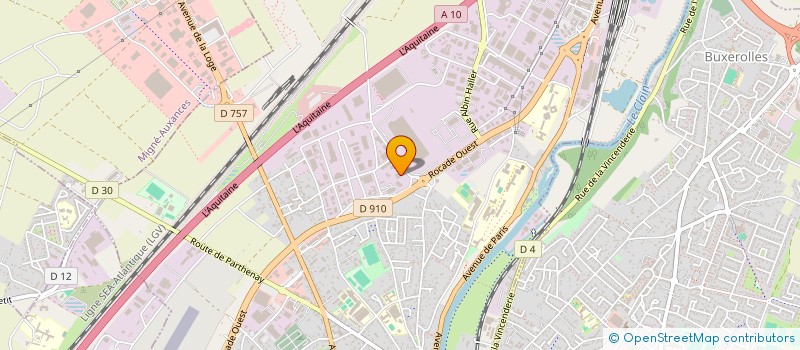 localisation de l'entreprise NEW DESIGN' AIR  POITIERS