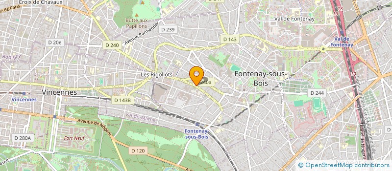 localisation de l'entreprise NEW DIVIDUELLE  FONTENAY-SOUS-BOIS