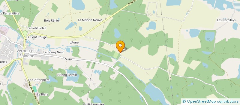 localisation de l'entreprise NEW-ELEC à VERNOU-EN-SOLOGNE
