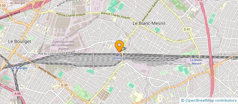 localisation de l'entreprise NEW ELEC à DRANCY