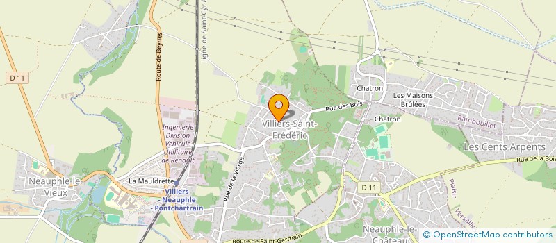 localisation de l'entreprise NEW ELEC 78  VILLIERS-SAINT-FREDERIC