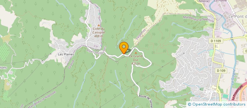 localisation de l'entreprise NEW ELEC GROUP  PEGOMAS