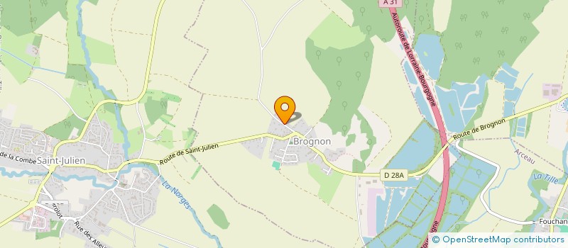 localisation de l'entreprise NEW ELEC PROJECT'  BROGNON