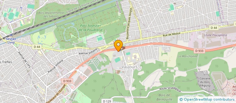 localisation de l'entreprise NEW EST AUTOS à VAUJOURS