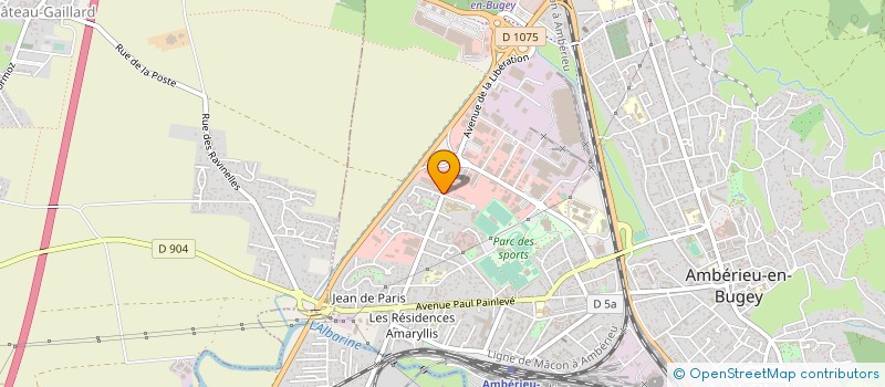 localisation de l'entreprise NEW FASHION'S  AMBERIEU-EN-BUGEY