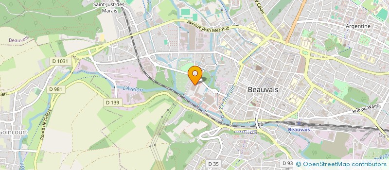 localisation de l'entreprise NEW FILATURES  BEAUVAIS