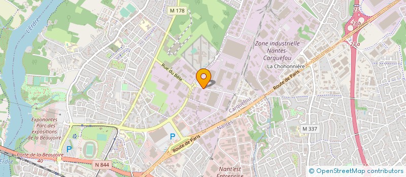 localisation de l'entreprise NEW FLASH  CARQUEFOU