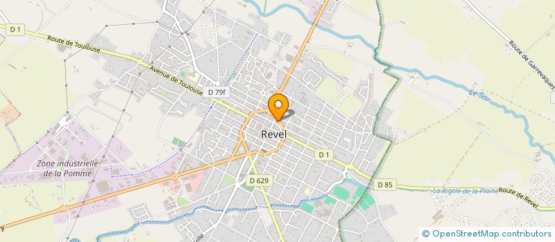 localisation de l'entreprise NEW-FORM  REVEL