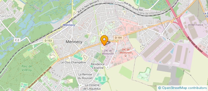 localisation de l'entreprise NEW FREEWOK  MENNECY