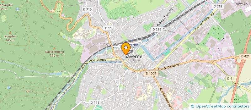 localisation de l'entreprise NEW HEAVEN  SAVERNE