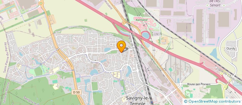 localisation de l'entreprise NEW HIGH TECHNOLOGY N.H.T.  SAVIGNY-LE-TEMPLE