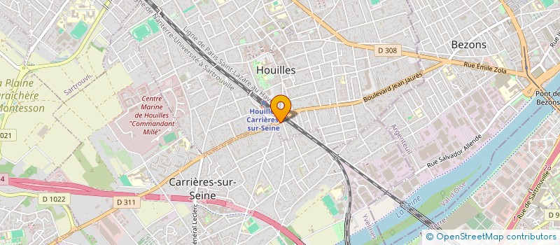 localisation de l'entreprise NEW HUKY  HOUILLES