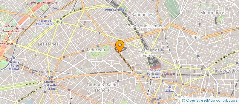 localisation de l'entreprise NEW IMPERIAL MONCEAU  PARIS