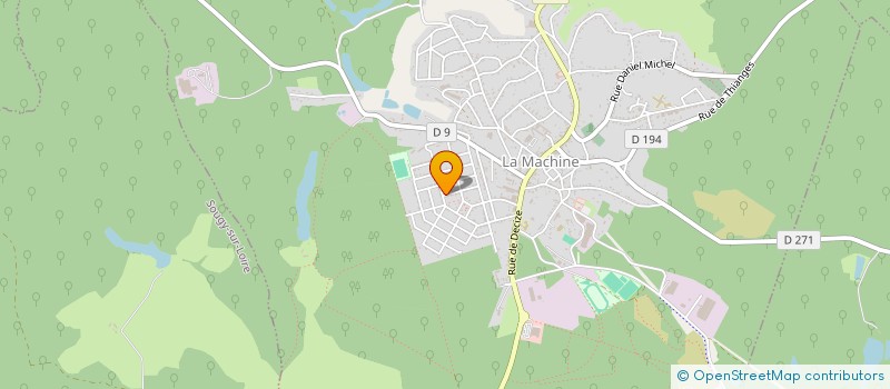 localisation de l'entreprise NEW INFORMATIQUE SYSTEM SERVICES  LA MACHINE