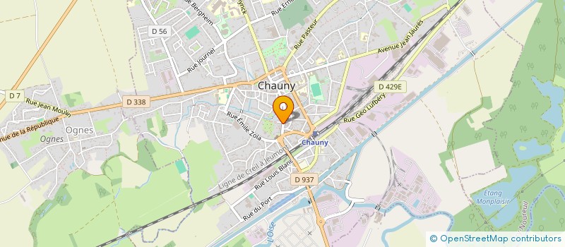 localisation de l'entreprise NEW INVEST à CHAUNY