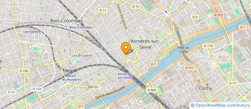 localisation de l'entreprise NEW INVEST  ASNIERES-SUR-SEINE