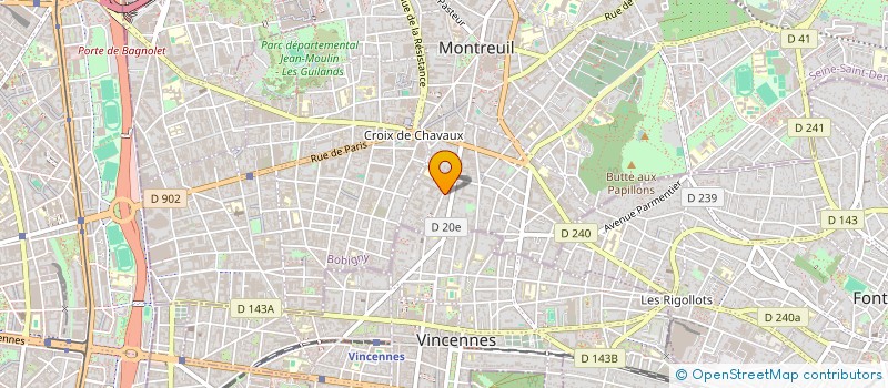 localisation de l'entreprise NEW JACK CAFE à MONTREUIL