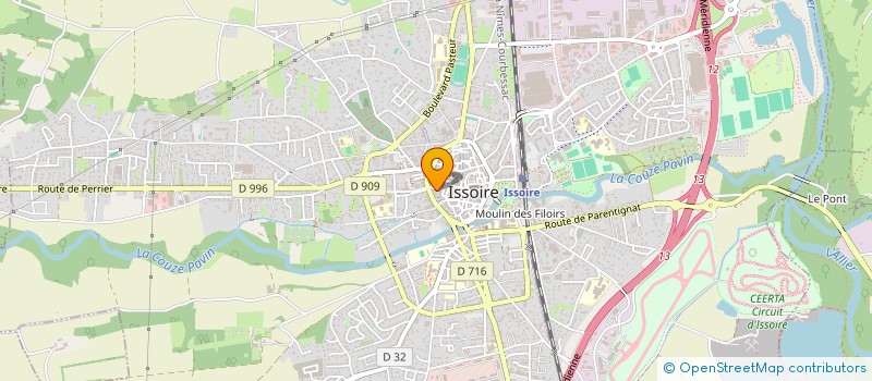 localisation de l'entreprise NEW KIDZ  ISSOIRE