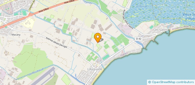 localisation de l'entreprise NEW LAVERIE  HYERES