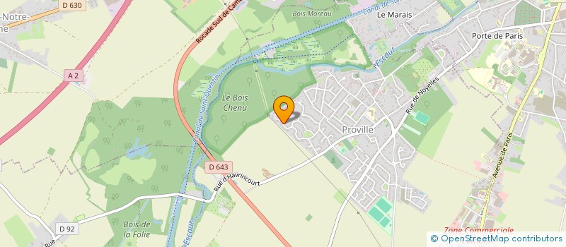 localisation de l'entreprise NEW LBD  PROVILLE