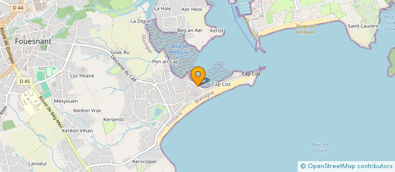 localisation de l'entreprise NEW LIBERTY  FOUESNANT