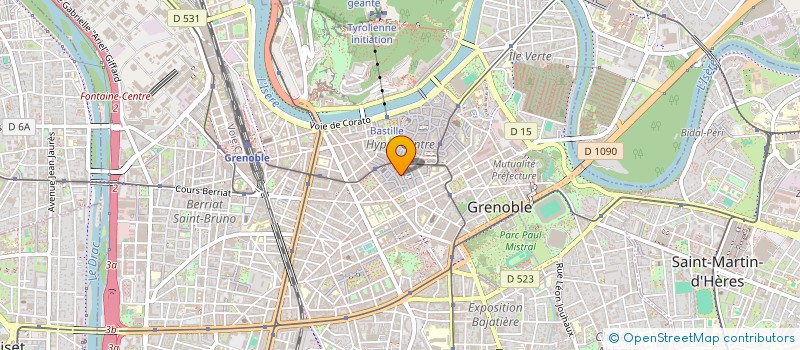 localisation de l'entreprise NEW LIFE à GRENOBLE