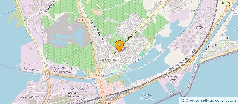 localisation de l'entreprise NEW LIFE à FRONTIGNAN