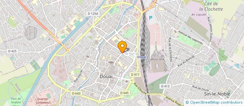 localisation de l'entreprise NEW LINE à DOUAI