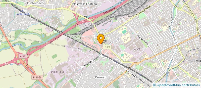 localisation de l'entreprise NEW'LINE  MULHOUSE