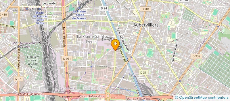 localisation de l'entreprise NEW LINE CONCEPT  AUBERVILLIERS